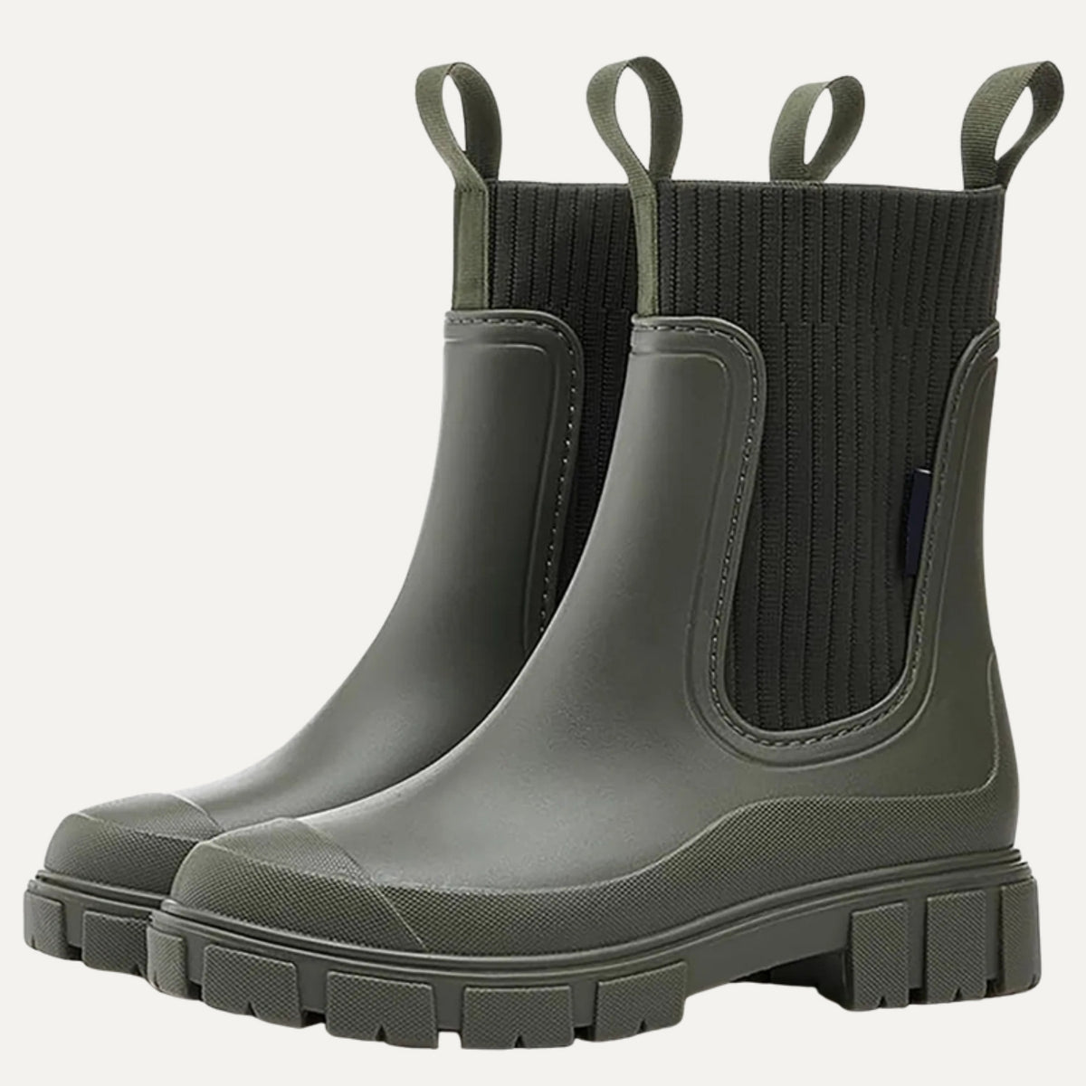 Isla Chelsea Rain Boots – Olive Green