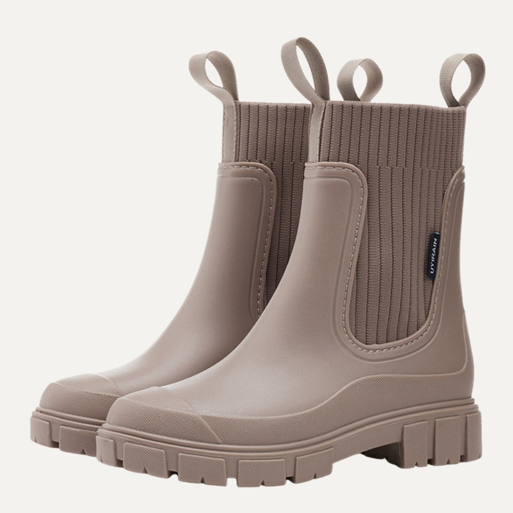 Isla Chelsea Rain Boots – Taupe