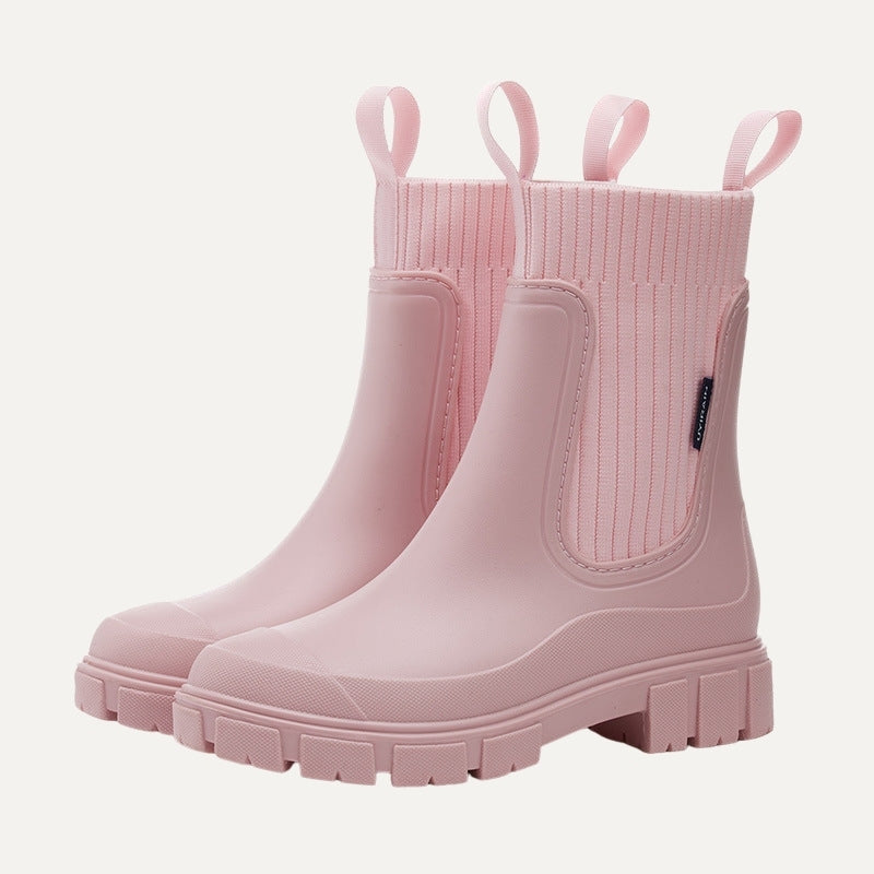 Isla Chelsea Rain Boots – Blush Pink