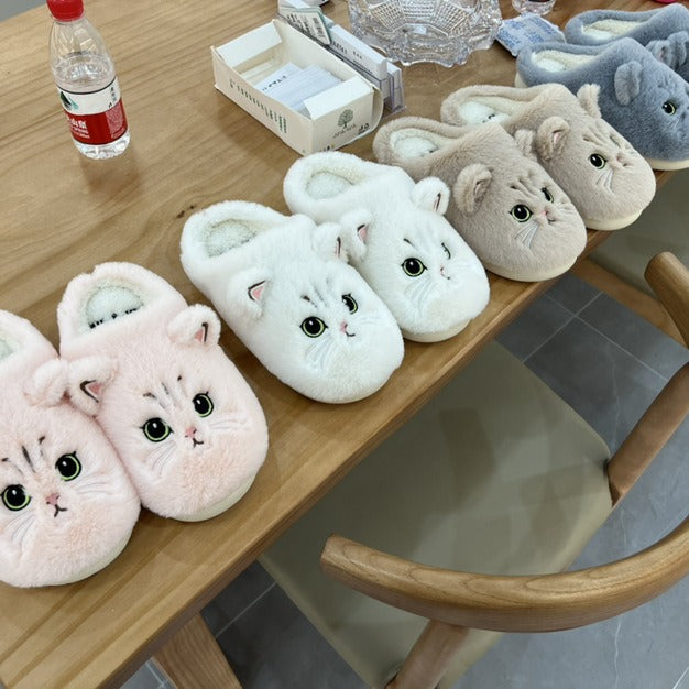 Mimi Cosy Cat Plush Slippers