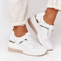 Nova Hidden Wedge Trainers – White