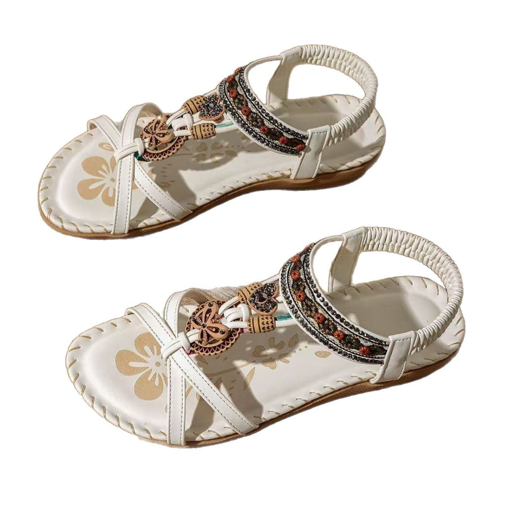 Saffron Embellished Boho Sandals