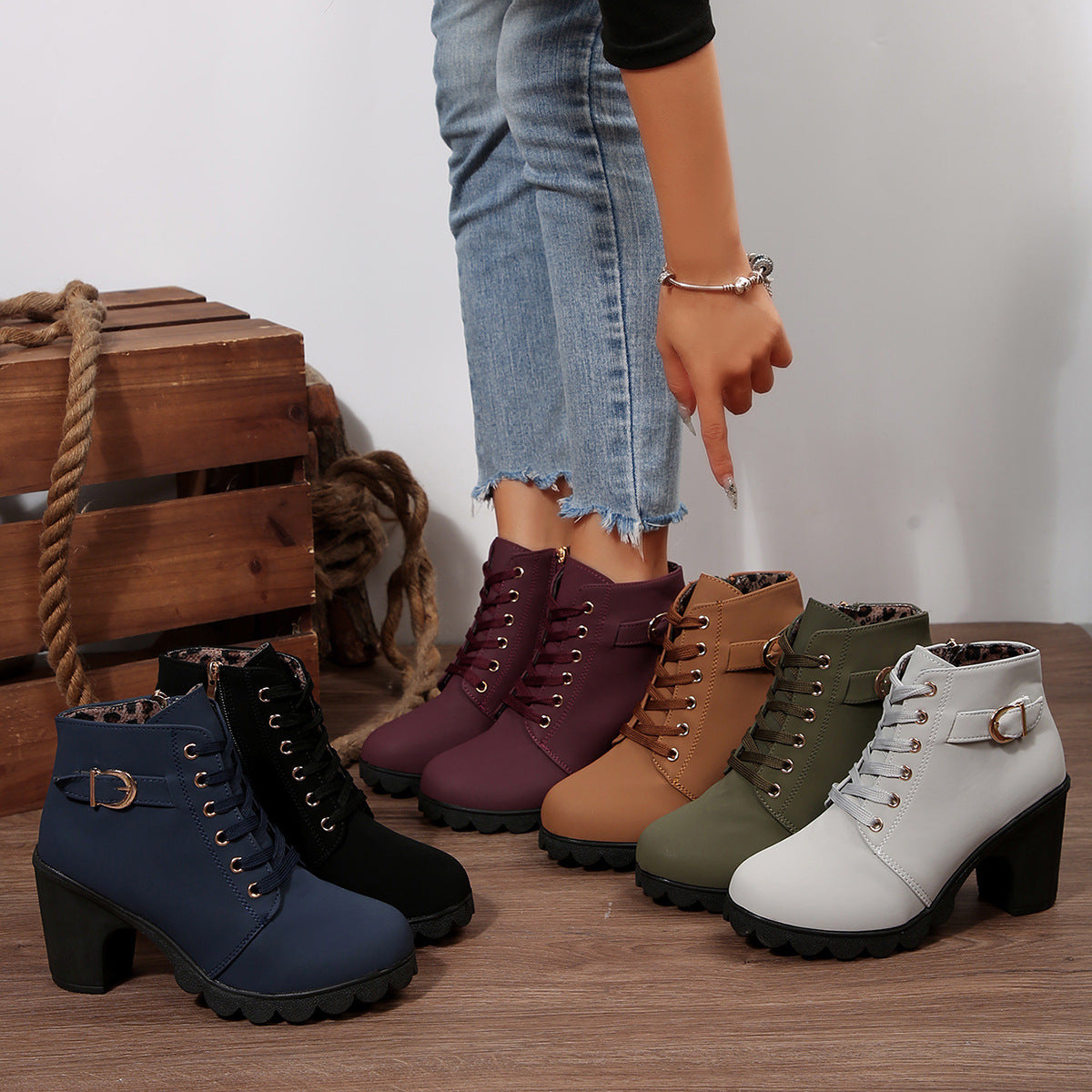 Romy ankle boots in all six colours