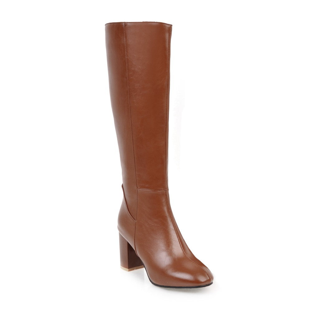 Vivienne | Block Heel Knee-High Boots