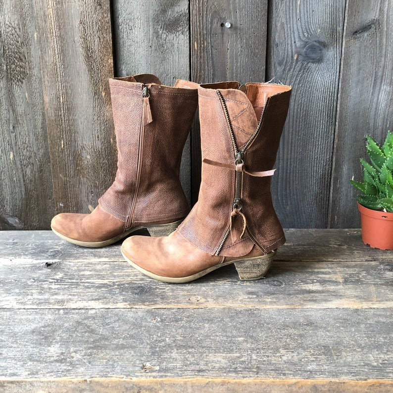 Dakota Slouchy Western Mid-Calf Boots