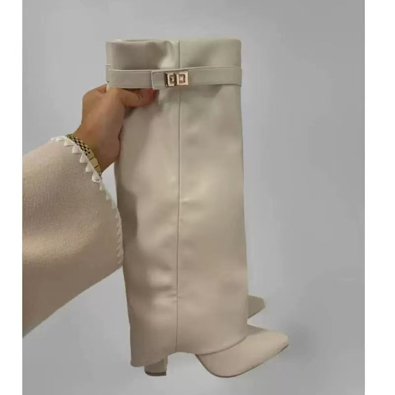 Seraphine | Fold-Over Knee-High Boots