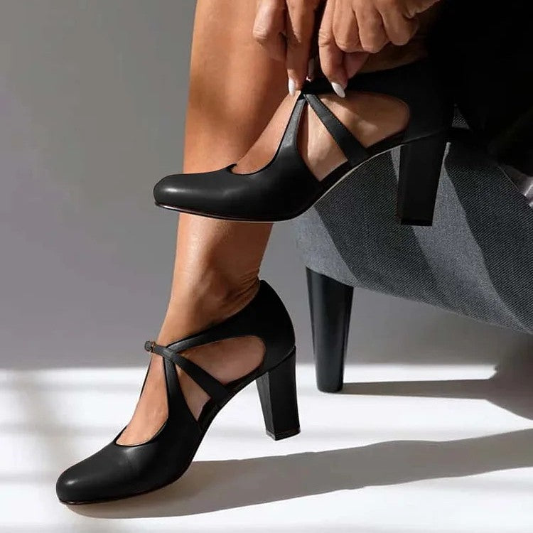 Scarlett Mary Jane Block Heels
