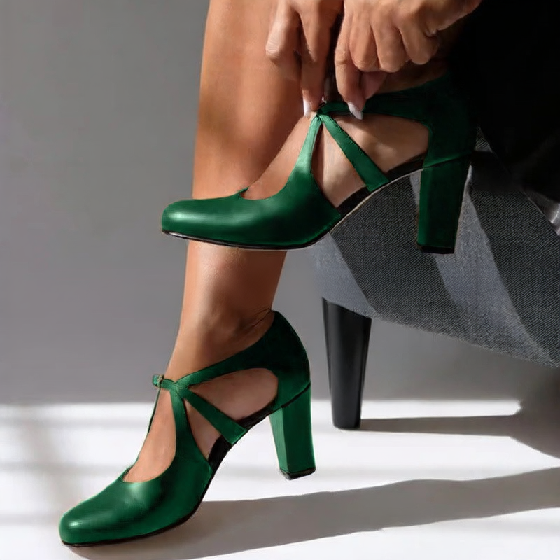 Scarlett | Mary Jane Block Heels