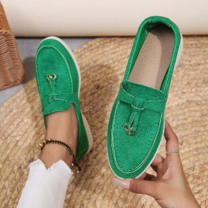 Lucia | Suede-Effect Tassel Loafers
