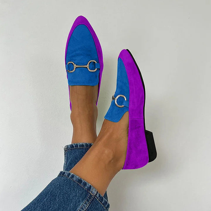 Frida Two-Tone Pointed Mules