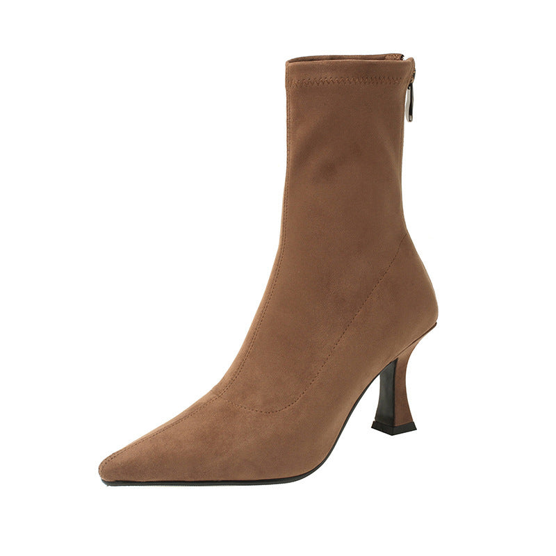 Mila Pointed Sock Ankle Boots