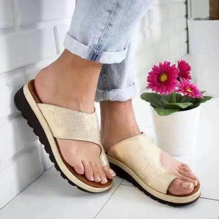 Serena | Toe-Loop Platform Sliders