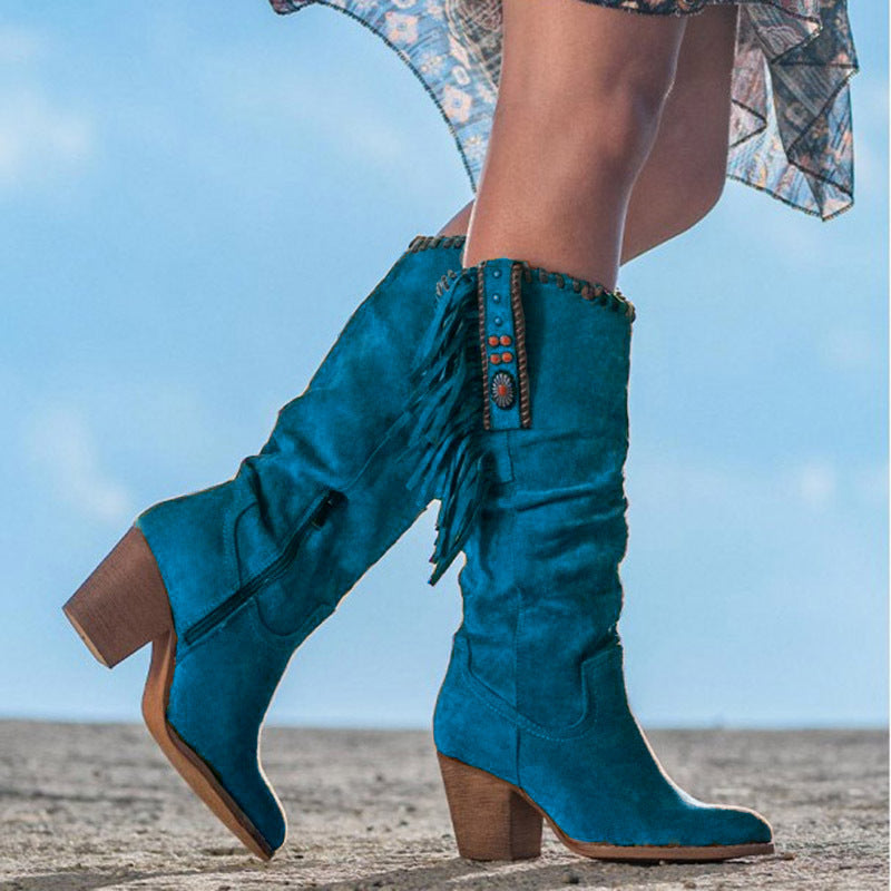 Stevie Fringed Western Boots