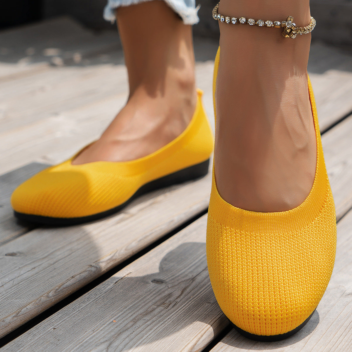 Belle | Knit Ballet Flats