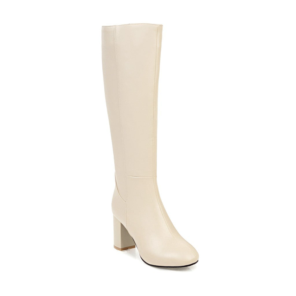 Vivienne | Block Heel Knee-High Boots