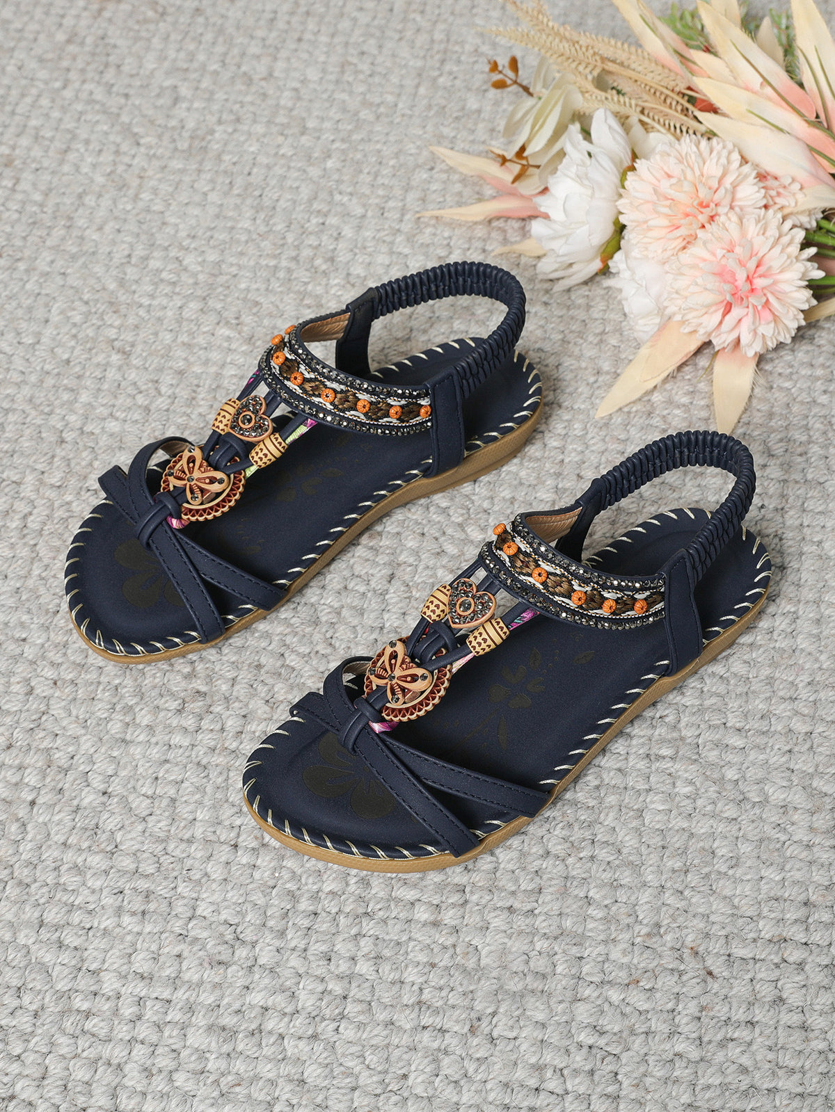 Saffron | Embellished Boho Sandals