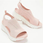 Marina Knit Peep-Toe Sandals