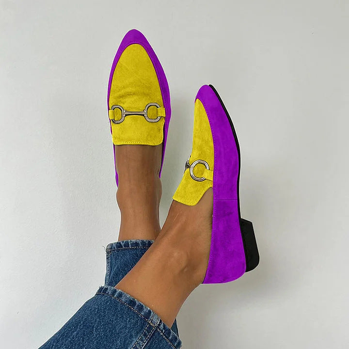Frida Two-Tone Pointed Mules