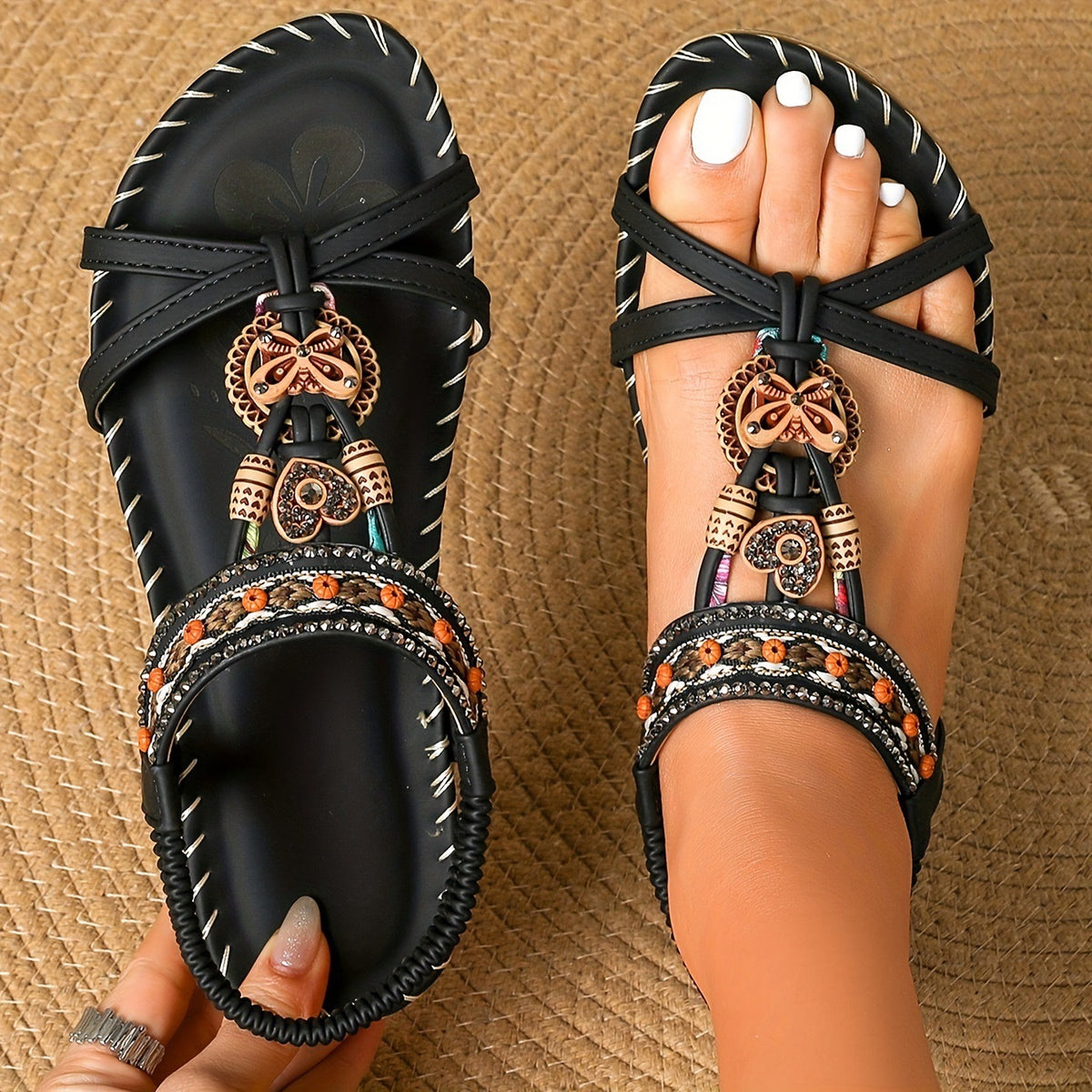Saffron | Embellished Boho Sandals