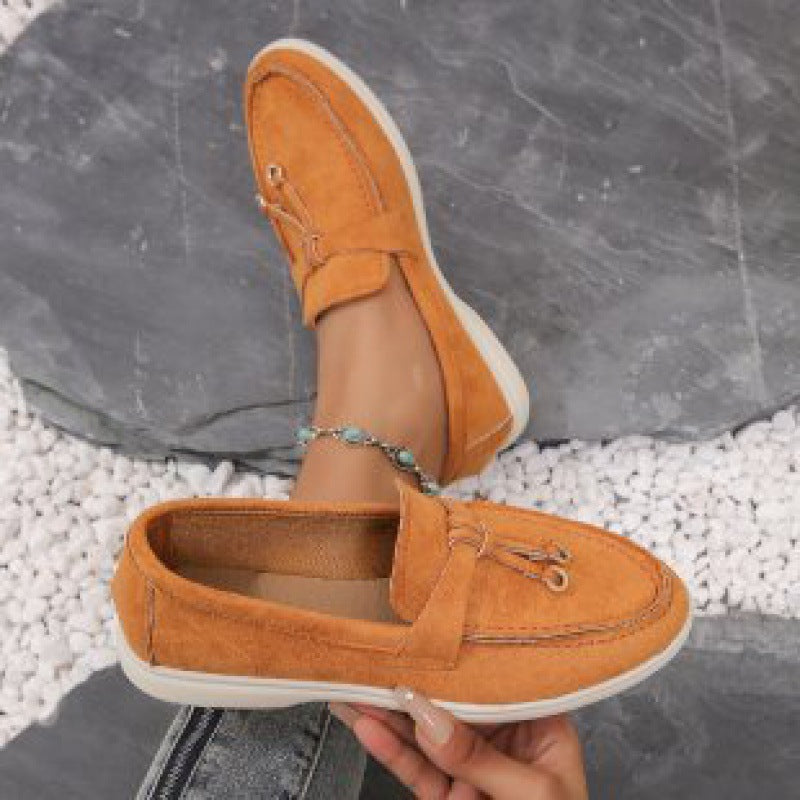 Lucia | Suede-Effect Tassel Loafers