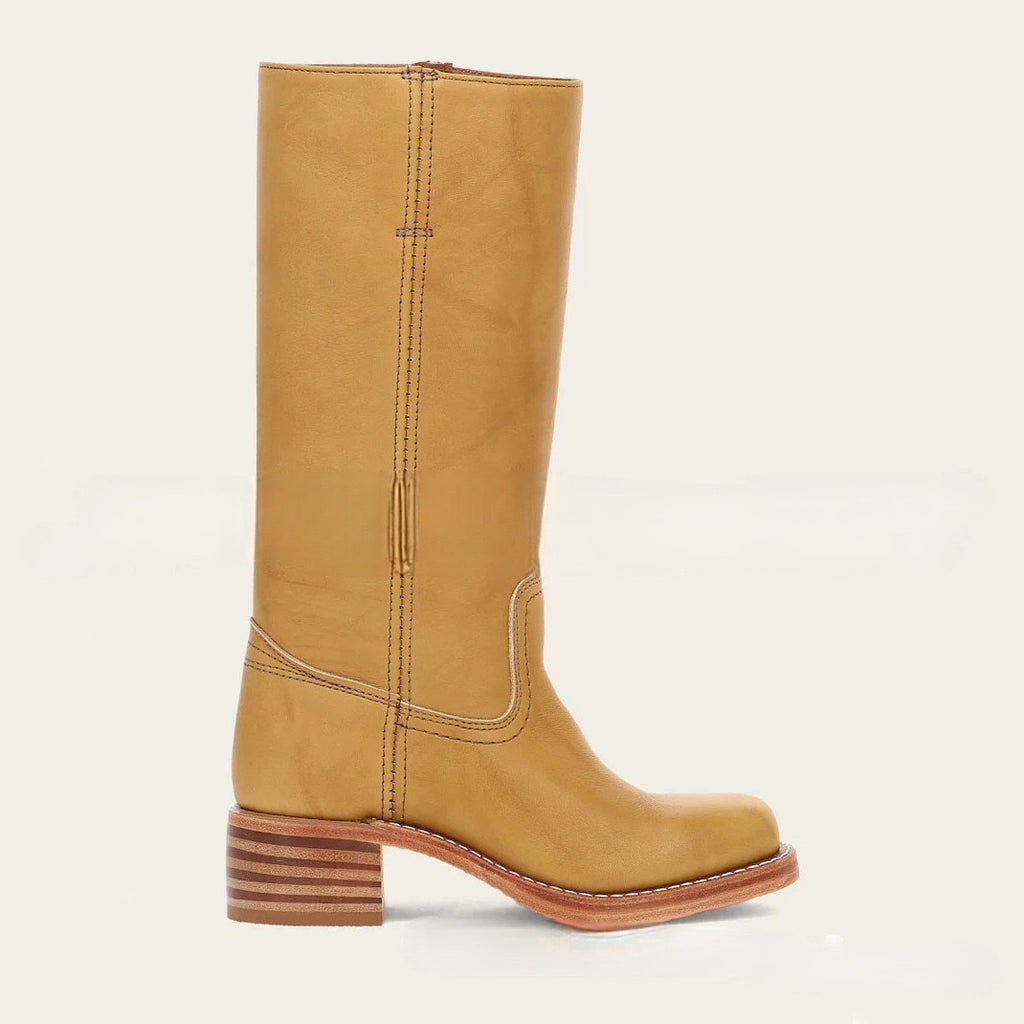Montana Square-Toe Western Boots – Mustard
