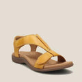 Juniper T-Bar Footbed Sandals – Mustard