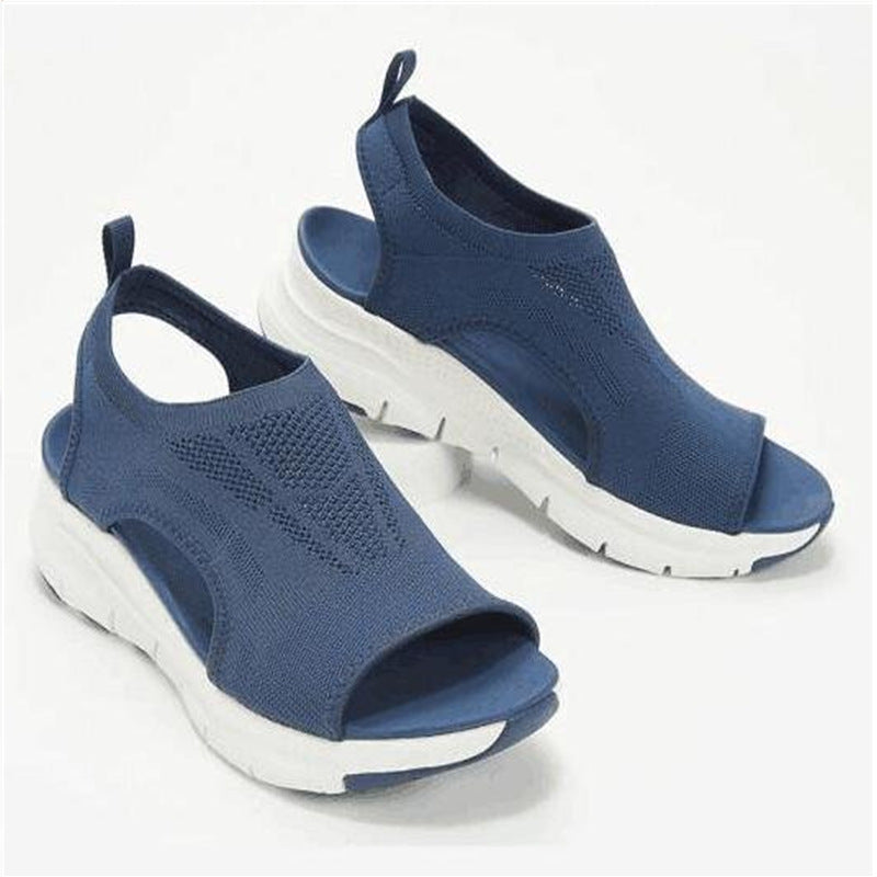 Marina | Knit Peep-Toe Sandals