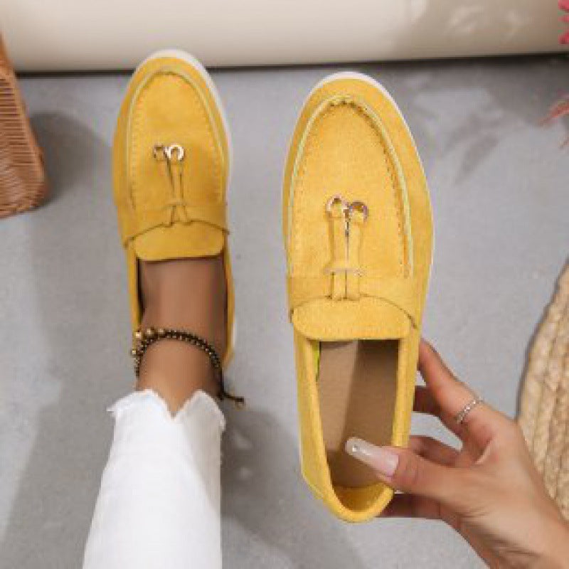 Lucia | Suede-Effect Tassel Loafers