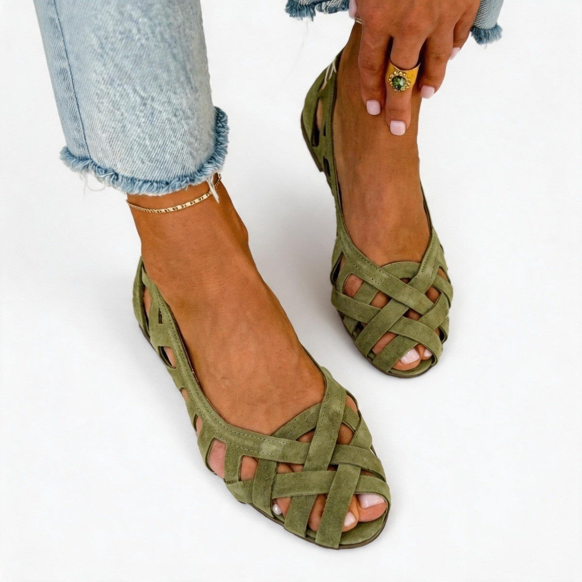 Amalfi | Woven Cut-Out Flats