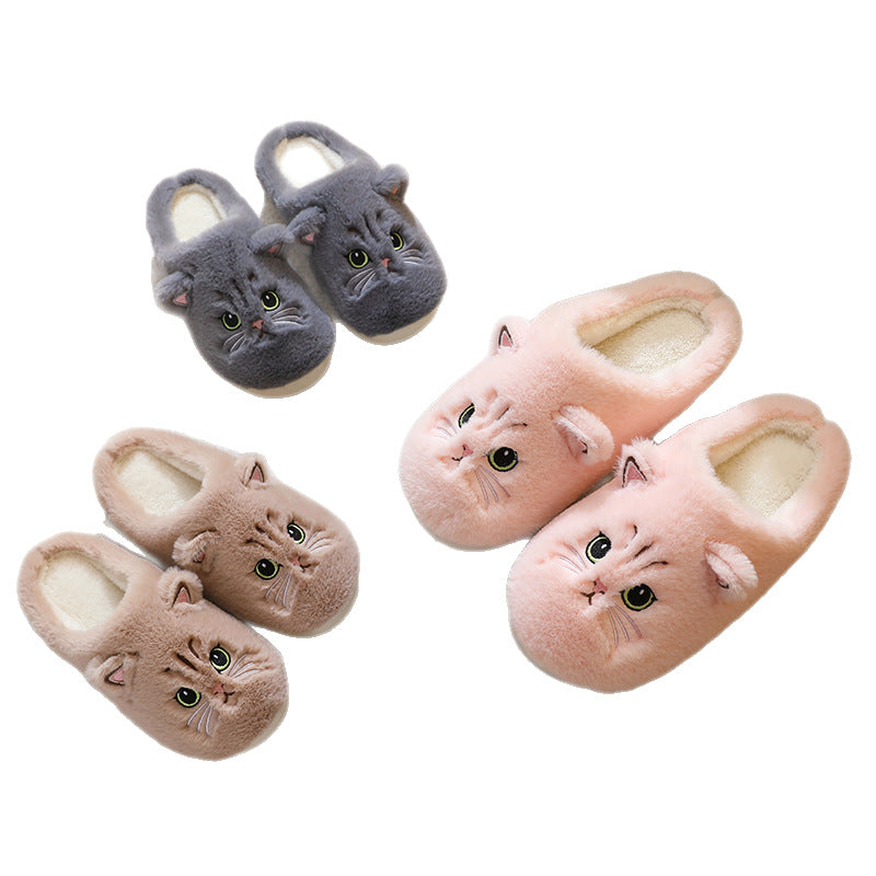 Mimi Cosy Cat Plush Slippers