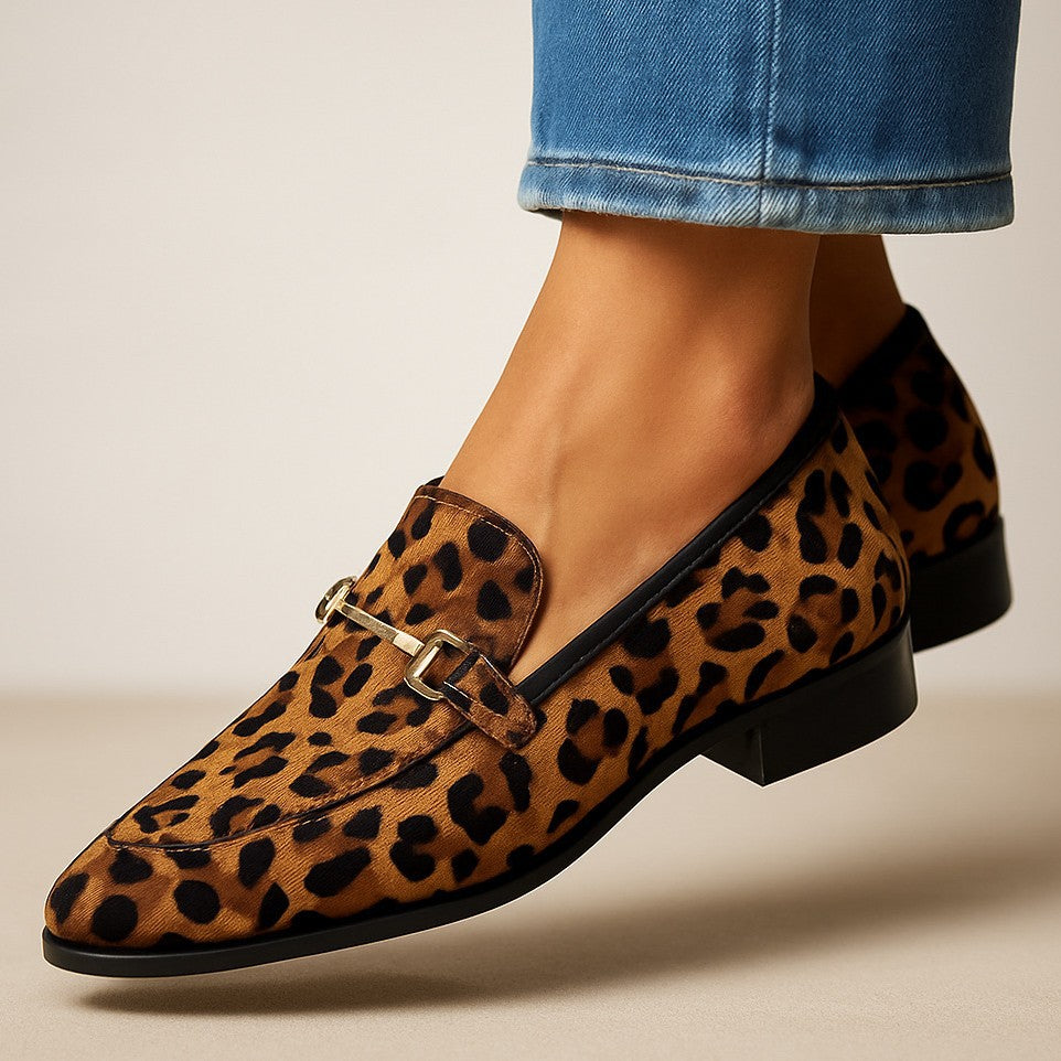 Leona | Leopard Print Loafers