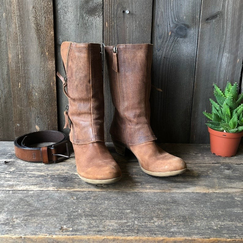 Dakota Slouchy Western Mid-Calf Boots