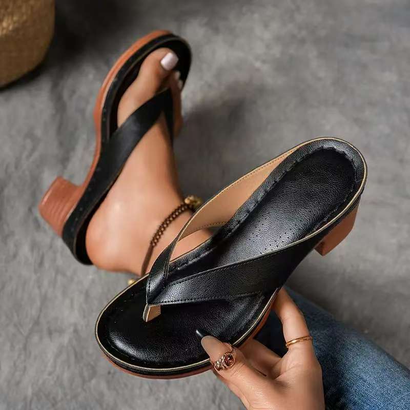 Capri | Block Heel Toe-Post Sandals