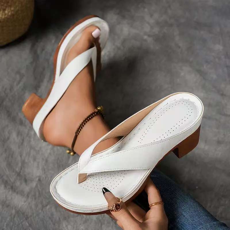 Capri | Block Heel Toe-Post Sandals