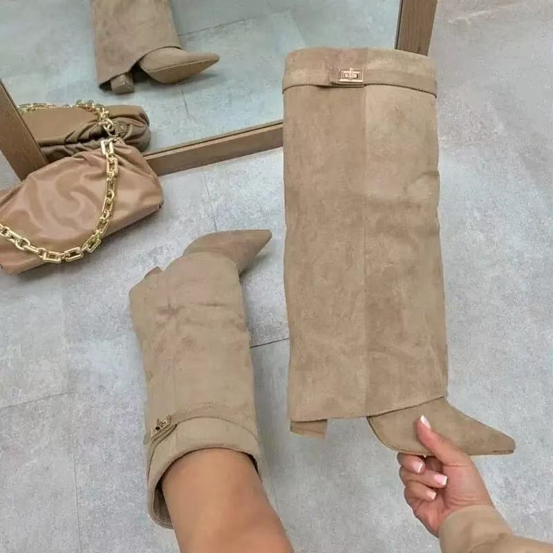 Seraphine | Fold-Over Knee-High Boots