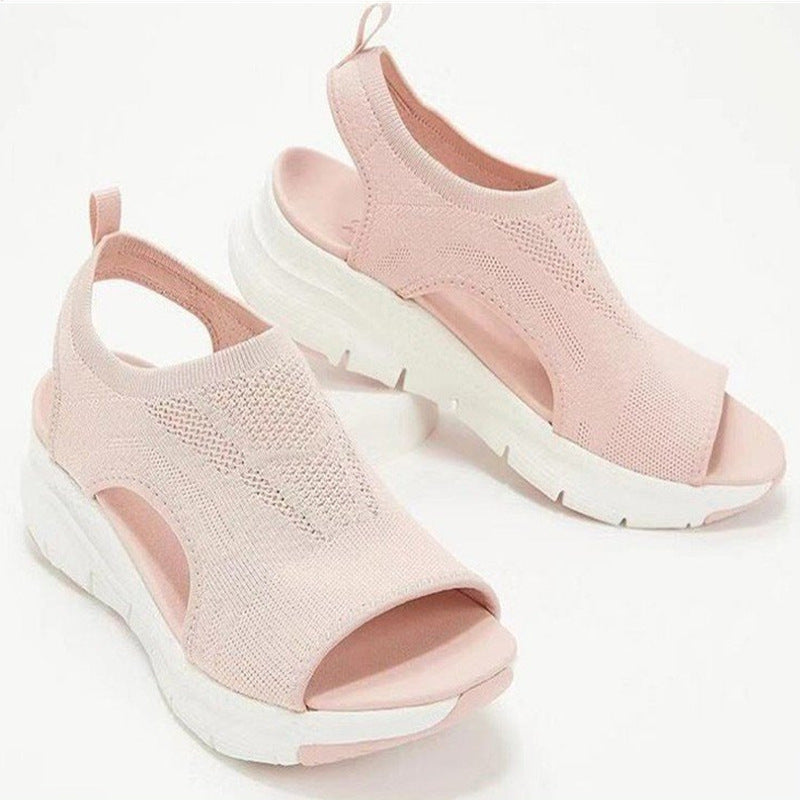 Marina | Knit Peep-Toe Sandals