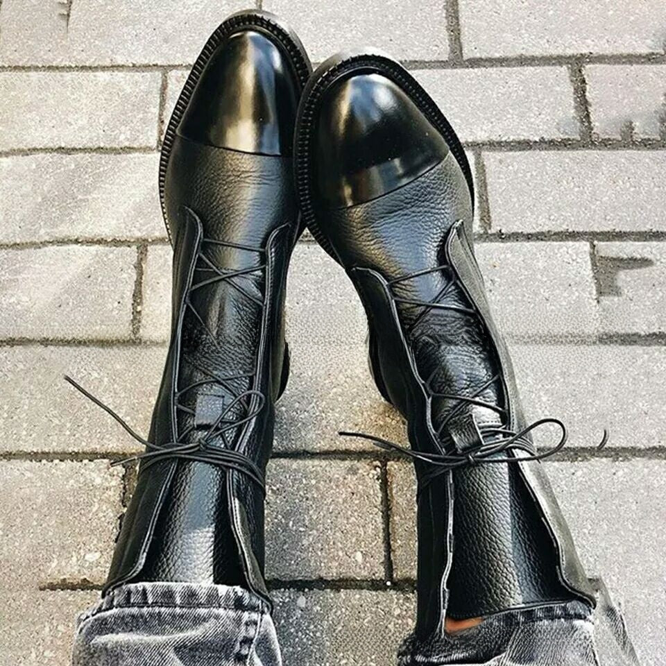 Blair Cap-Toe Lace-Up Ankle Boots