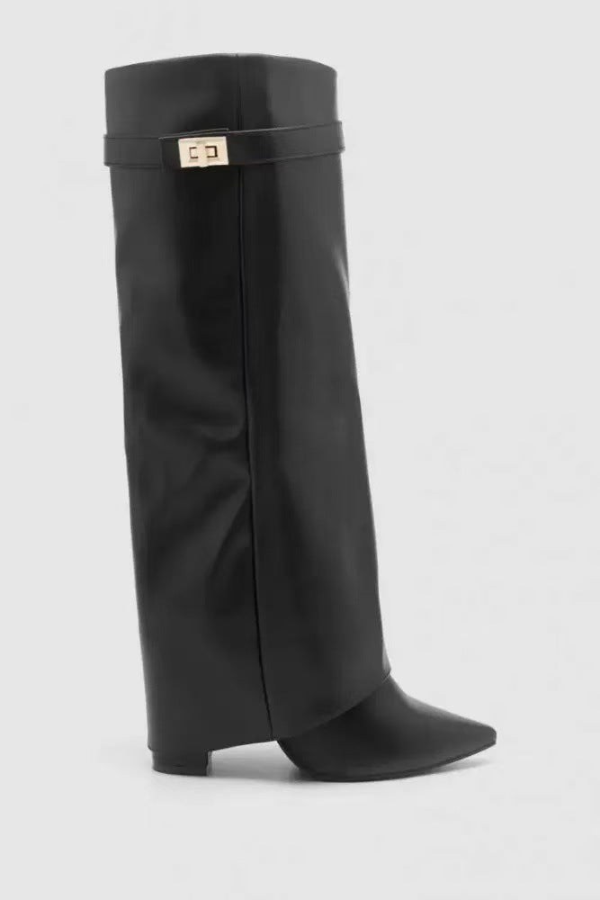 Seraphine | Fold-Over Knee-High Boots