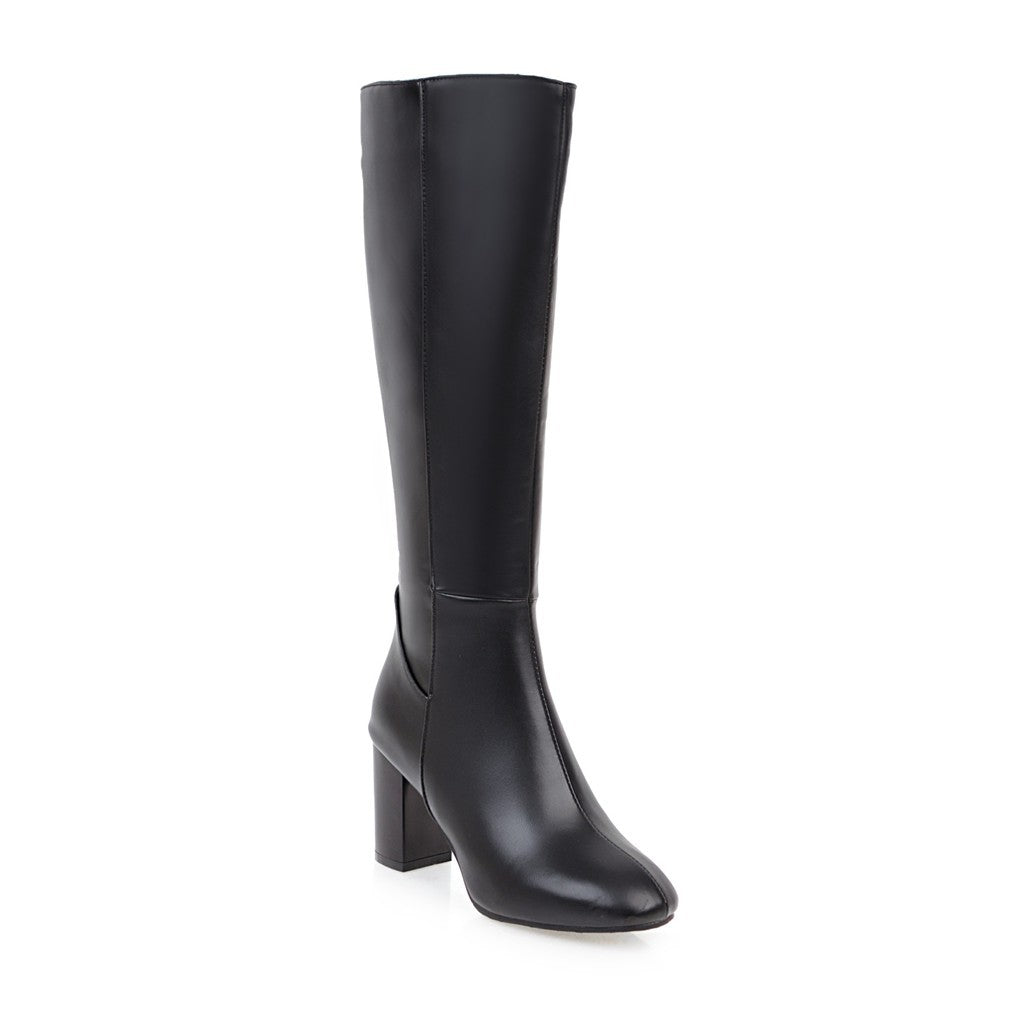 Vivienne | Block Heel Knee-High Boots