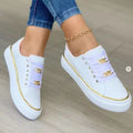 Gigi Chain-Trim Platform Trainers – White