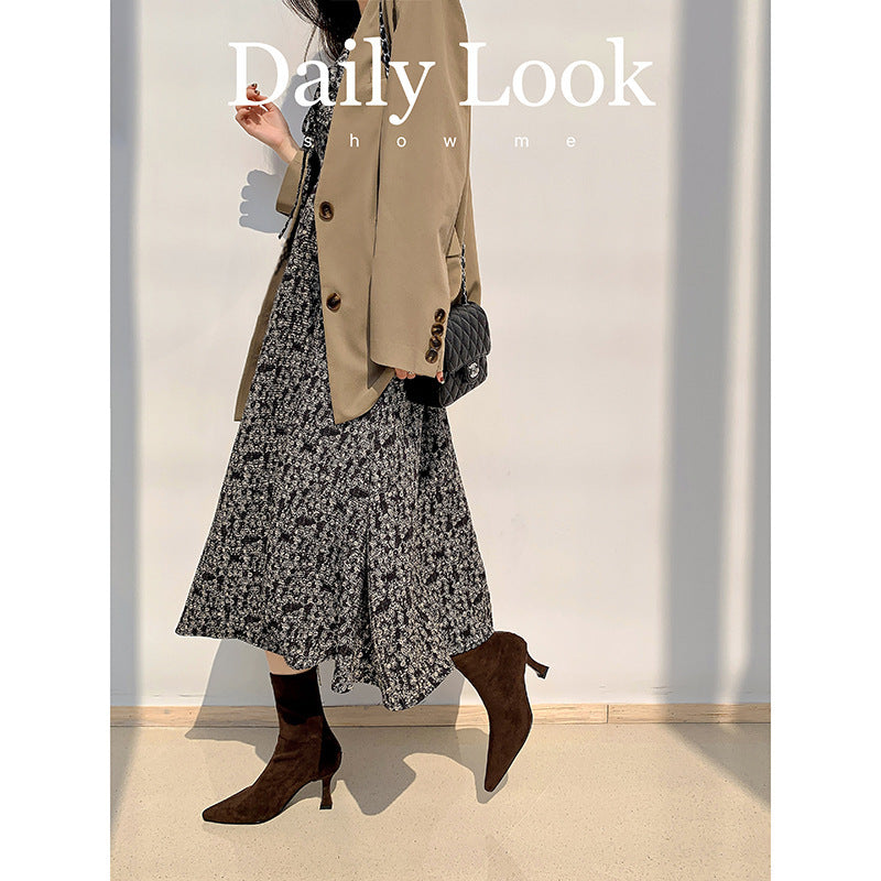 Mila Pointed Sock Ankle Boots