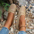 Nora Stitched Moccasin Loafers – Sand
