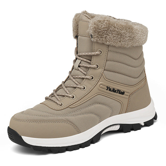 Ebba sand lace-up winter boot