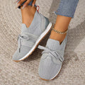 Aria Knit Slip-On Trainers – Light Grey