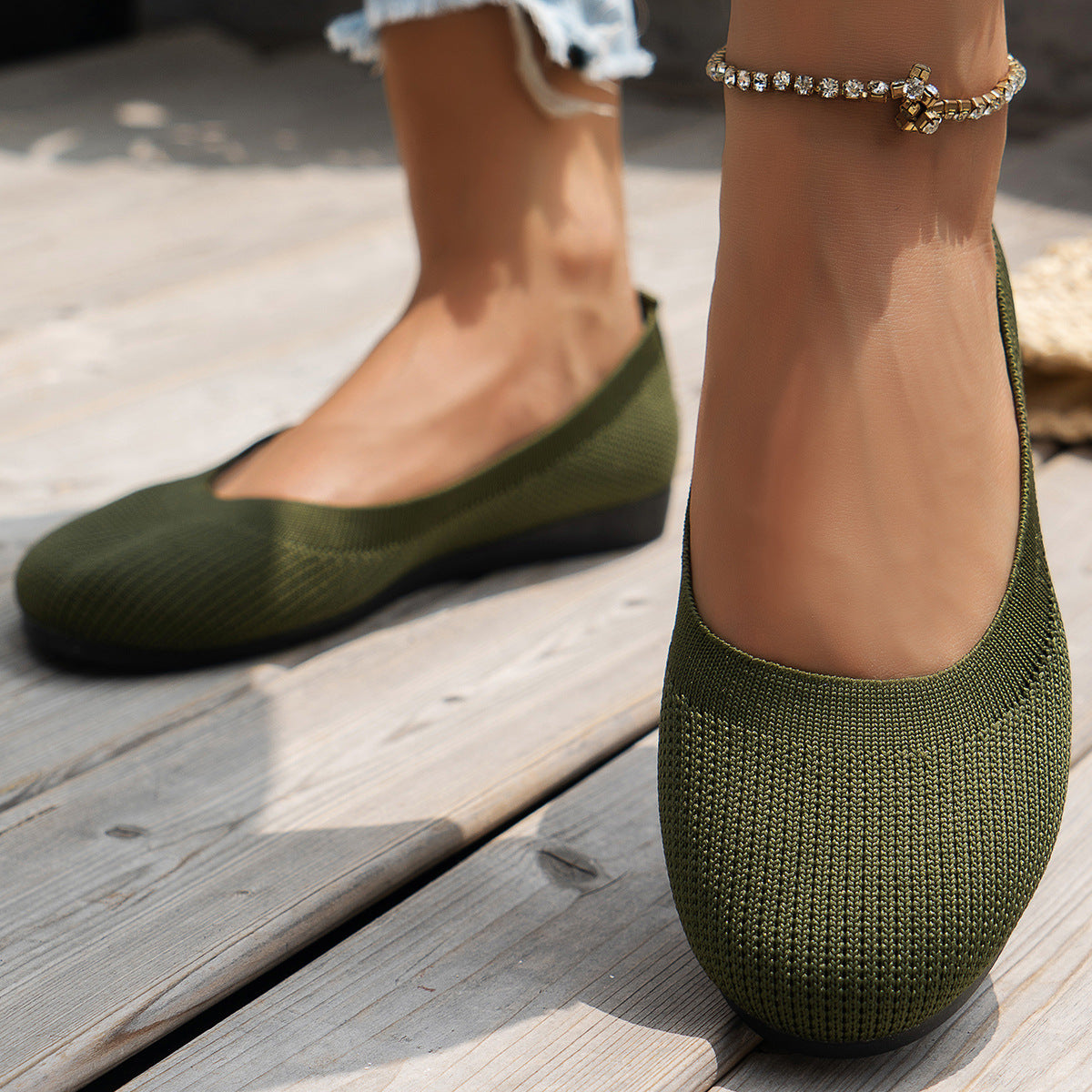 Belle | Knit Ballet Flats