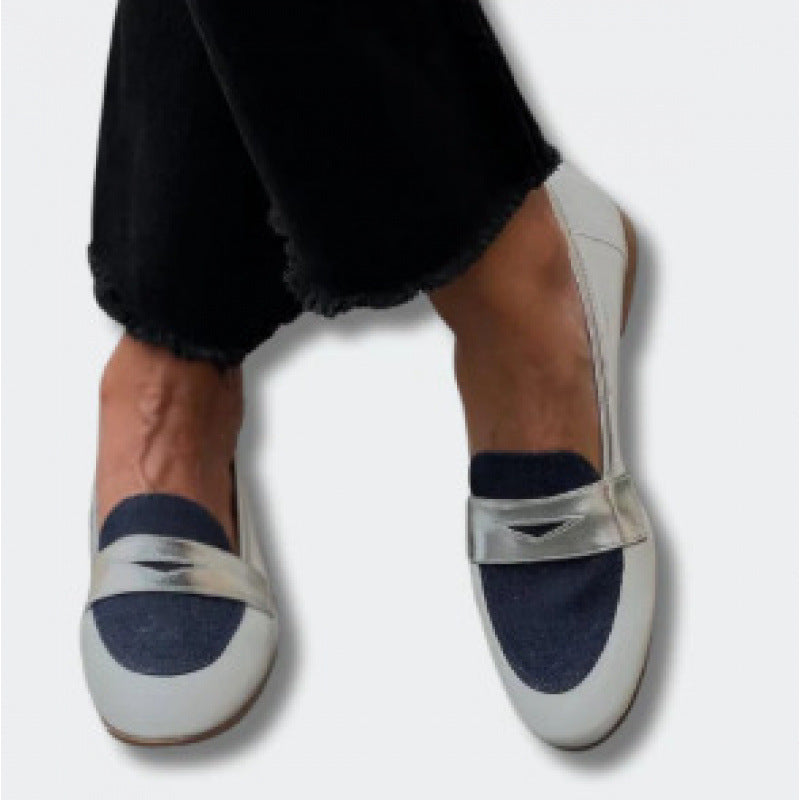 Ines Colour-Block Patent Loafers