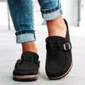 Hazel Buckle Clogs – Black