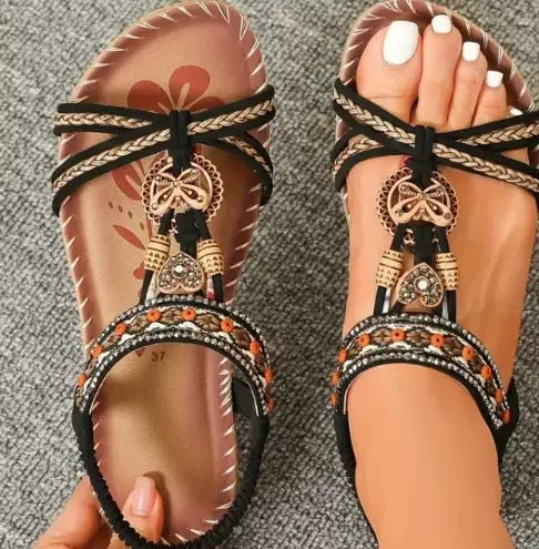 Saffron | Embellished Boho Sandals