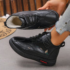 Gunnvor black trainers showing the plush lining