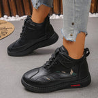 Gunnvor black winter trainers worn